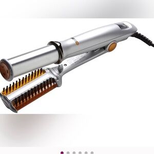 Silver and Black Hair Styling Tool